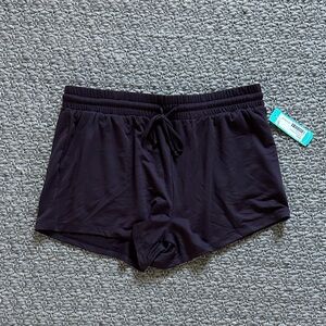 BRAND NEW Bobeau Plum Purple Elastic Waist Shorts